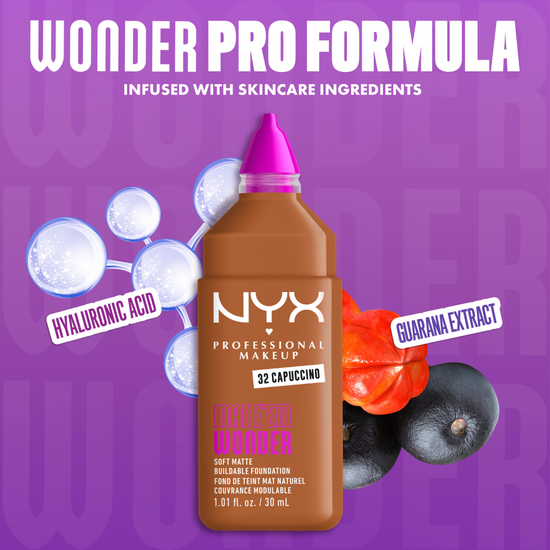 NYX Professional Makeup Make Em Wonder Foundation 32 Capuccino 30 ml