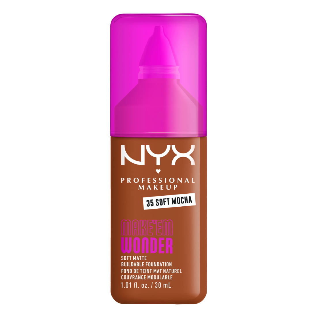 NYX Professional Makeup Make Em Wonder Foundation 35 Soft Mocha 30 ml