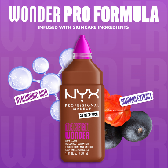 NYX Professional Makeup Make Em Wonder Foundation 37 Deep Rich 30 ml