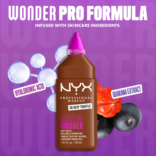 NYX Professional Makeup Make Em Wonder Foundation 38 Deep Truffle 30 ml
