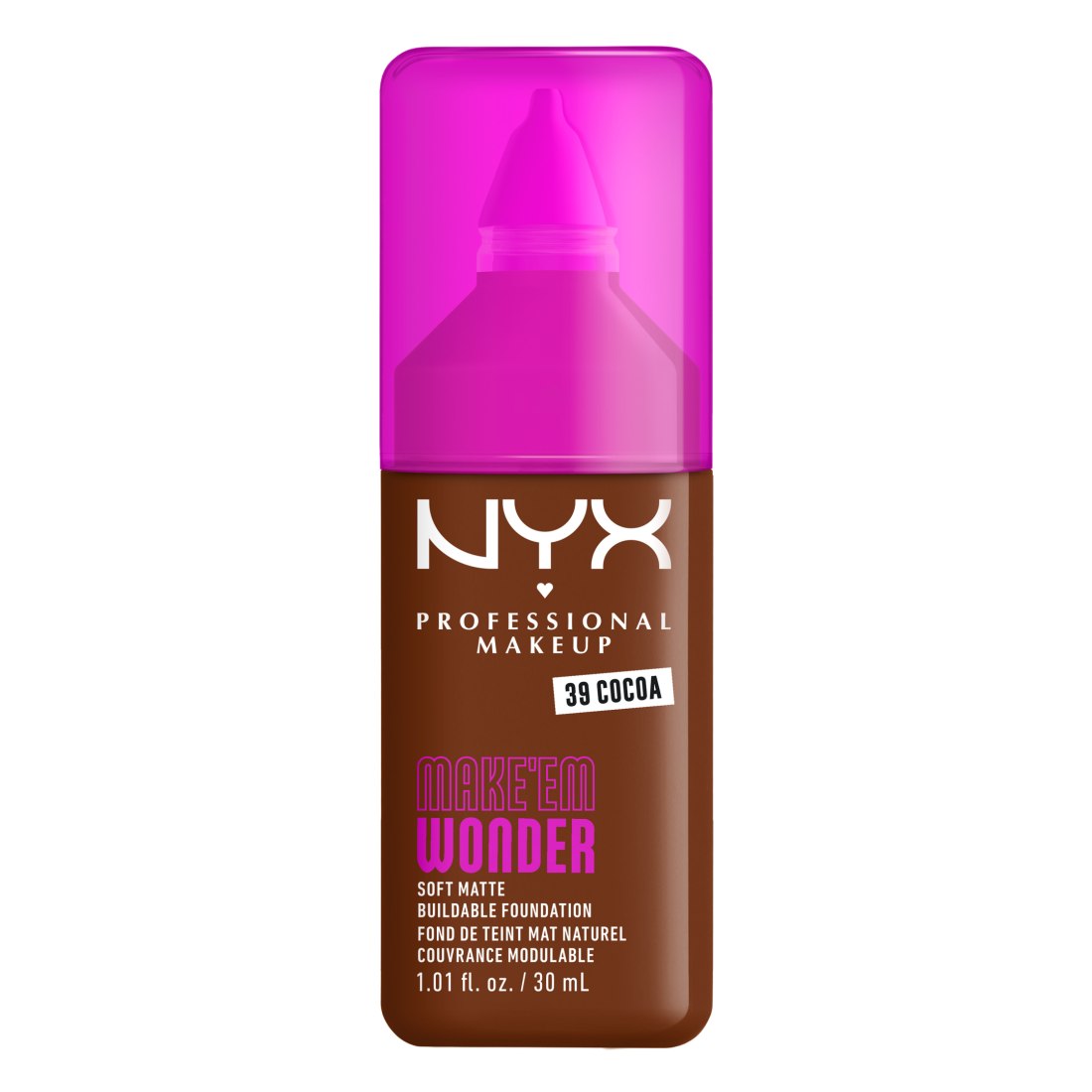 NYX Professional Makeup Make Em Wonder Foundation 39 Cocoa 30 ml