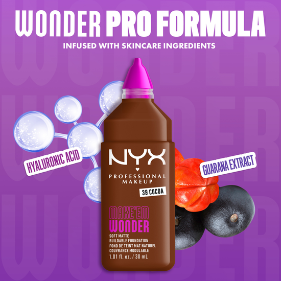 NYX Professional Makeup Make Em Wonder Foundation 39 Cocoa 30 ml