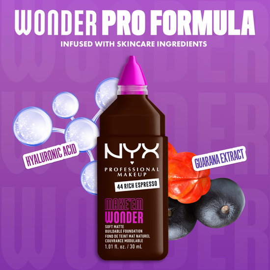 NYX Professional Makeup Make Em Wonder Foundation 44 Rich Espresso 30 ml