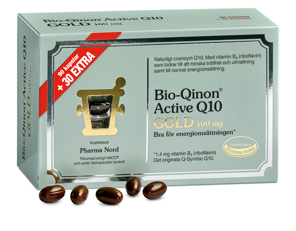 Pharma Nord Bio-Qinon Active Q10 Gold 100 mg 90+30 kapslar