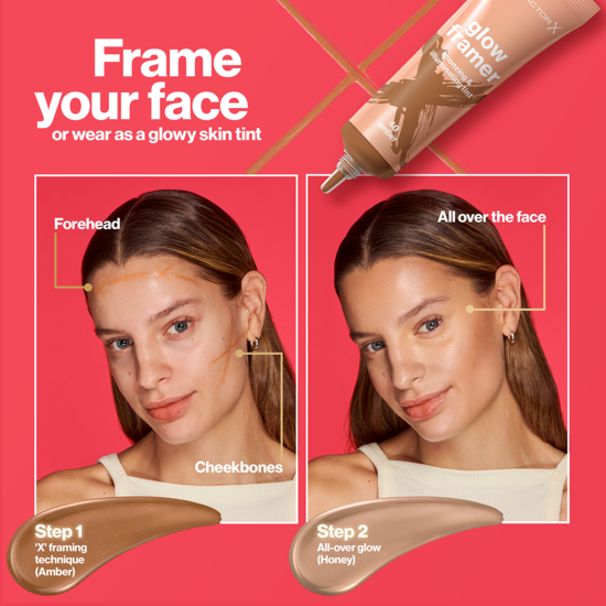 Max Factor Glow Framer Skin Tint 40 Amber 30 ml