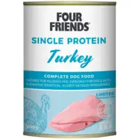 FourFriends Dog Turkey Våtfoder 400 g