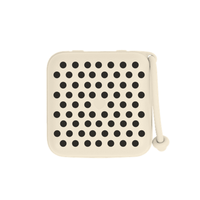 BIBS Studio Pacifier Box Polka Ivory Black