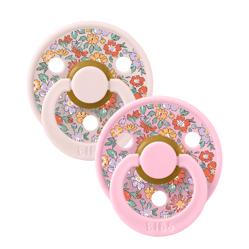 BIBS x Liberty Colour Oscar Meadow Latex Size 2 Petal Mix 2-pack