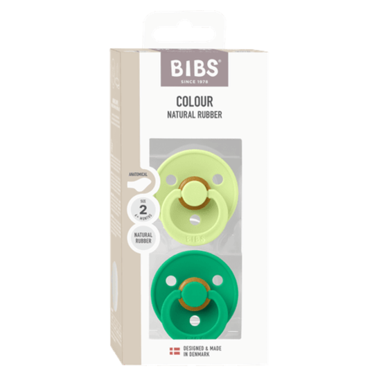 BIBS Colour Latex Anatomical Size 2 Matcha/Cactus 2-pack
