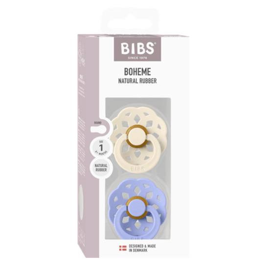 BIBS Boheme Latex Size 1 Ivory/Hush 2-pack