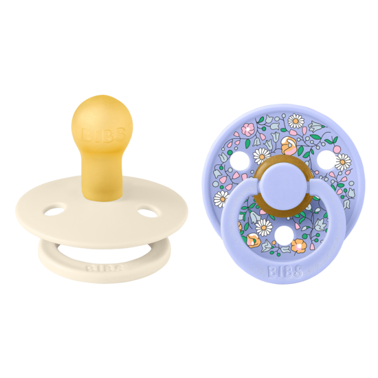 BIBS x Liberty Colour Chloe Meadow Latex Size 1 Ivory Mix 2-pack