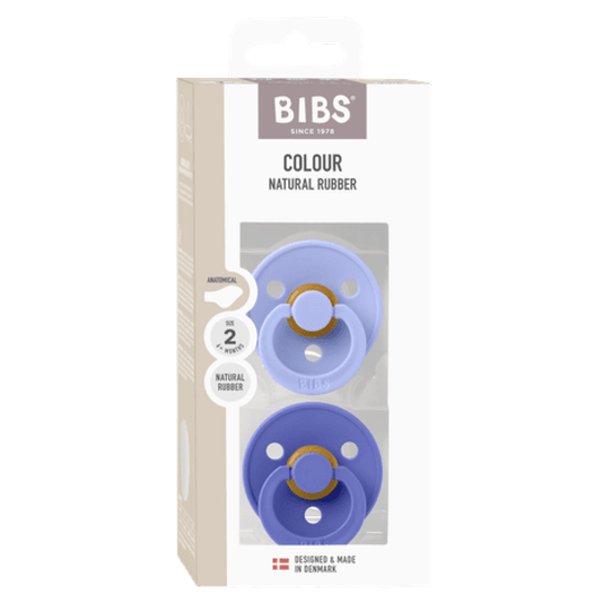 BIBS Colour Latex Anatomical Size 2 Hush/Grape 2-pack