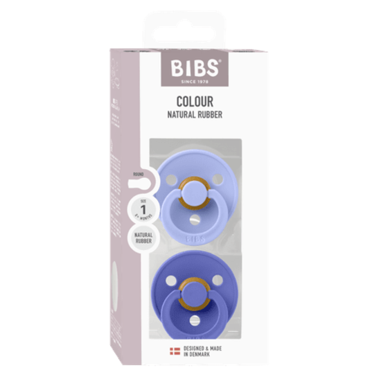 BIBS Colour Latex Size 1 Hush/Grape 2-pack