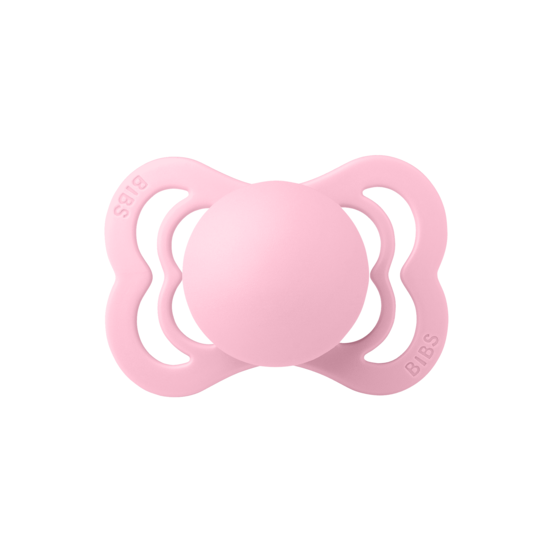 BIBS Supreme Silicone Size 1 Baby Pink