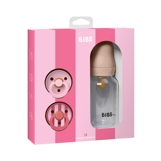 BIBS Gift Set Baby Sprinkle Blush