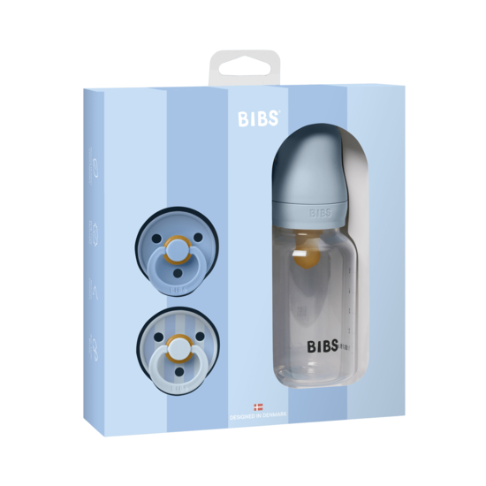 BIBS Gift Set Baby Sprinkle Baby Blue