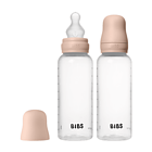 bibs-baby-bottle-round-silicone-medium-flow-blush-270-ml-2-pack