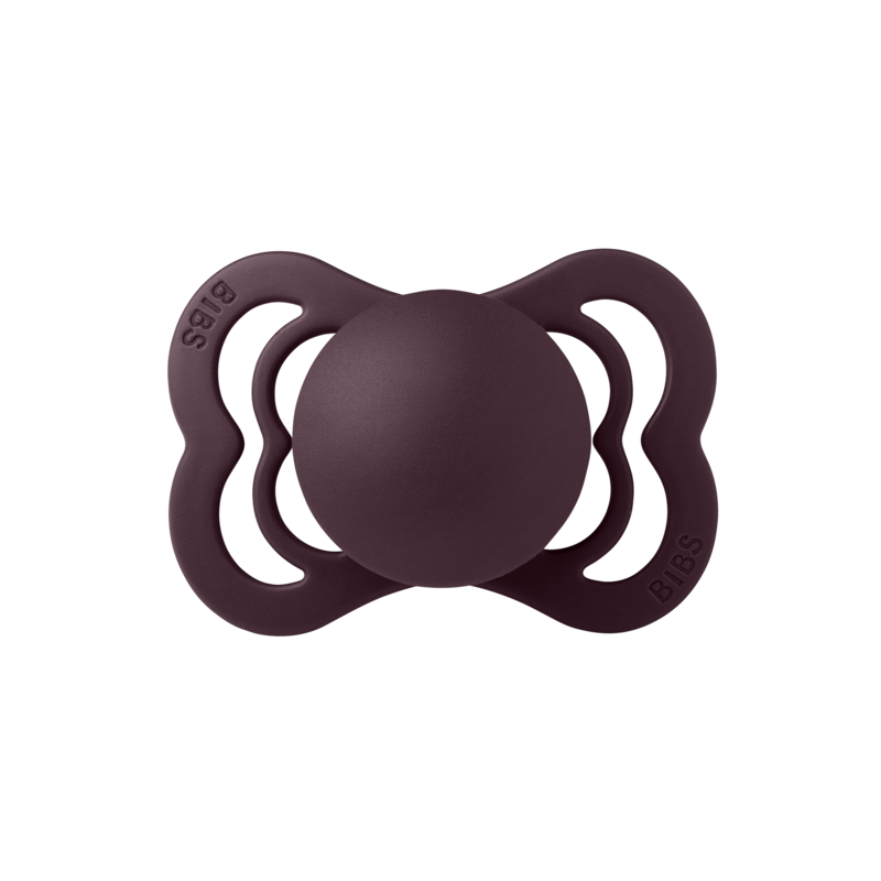 BIBS Supreme Silicone Size 1 Plum