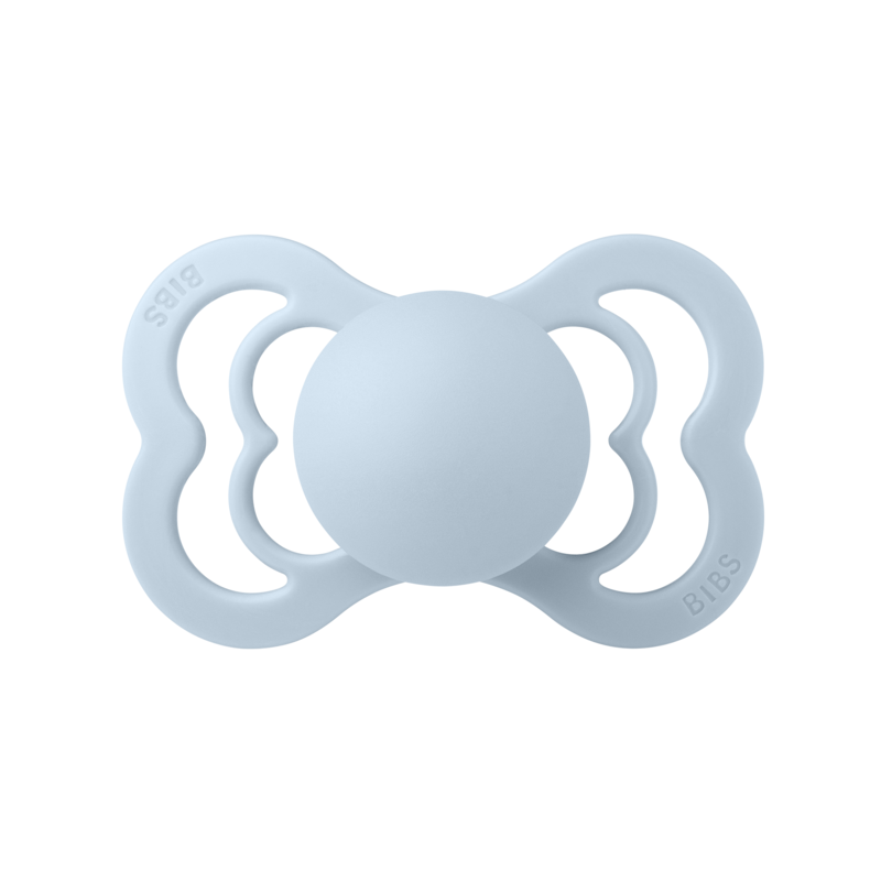 BIBS Supreme Silicone Size 2 Baby Blue