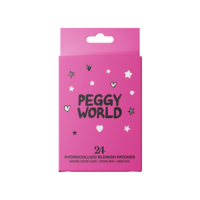 Peggy World Blemish Patches Hearts and Stars Hot Pink 24 st
