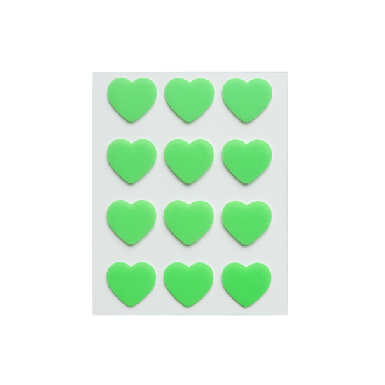 Peggy World Blemish Patches Hearts and Stars Lime Green 24 st