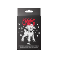 Peggy World Blemish Patches Hearts and Stars Black 24 st