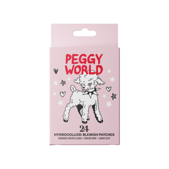 Peggy World Blemish Patches Hearts and Stars Pink 24 st