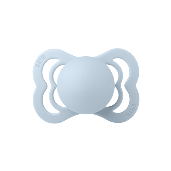 BIBS Supreme Silicone Size 1 Baby Blue