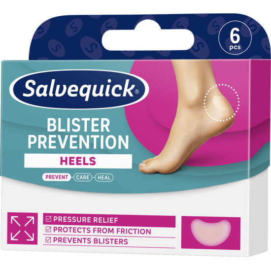 Salvequick Blister Prevention Heels plåster 6 st