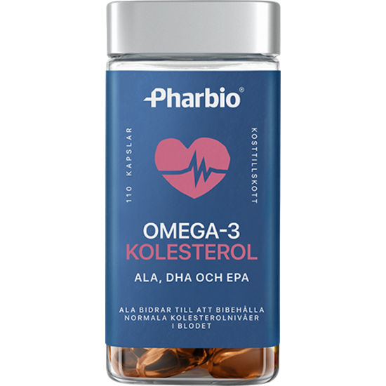 Pharbio Omega-3 kolesterol 110 kapslar
