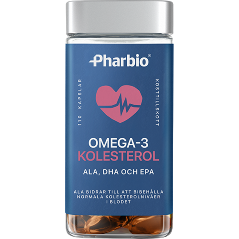 Pharbio Omega-3 kolesterol 110 kapslar
