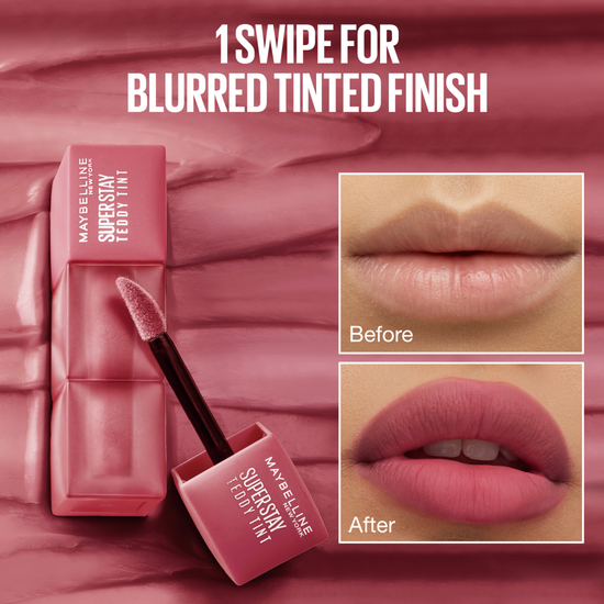 Maybelline New York Super Stay Teddy Tint Flytande Läppstift 90 Ribbon Tied 5 ml