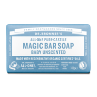 Dr. Bronner's Magic Bar Soap Baby Unscented 140 g