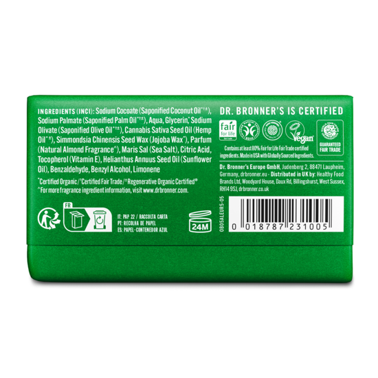 Dr. Bronner's Magic Bar Soap Almond 140 g