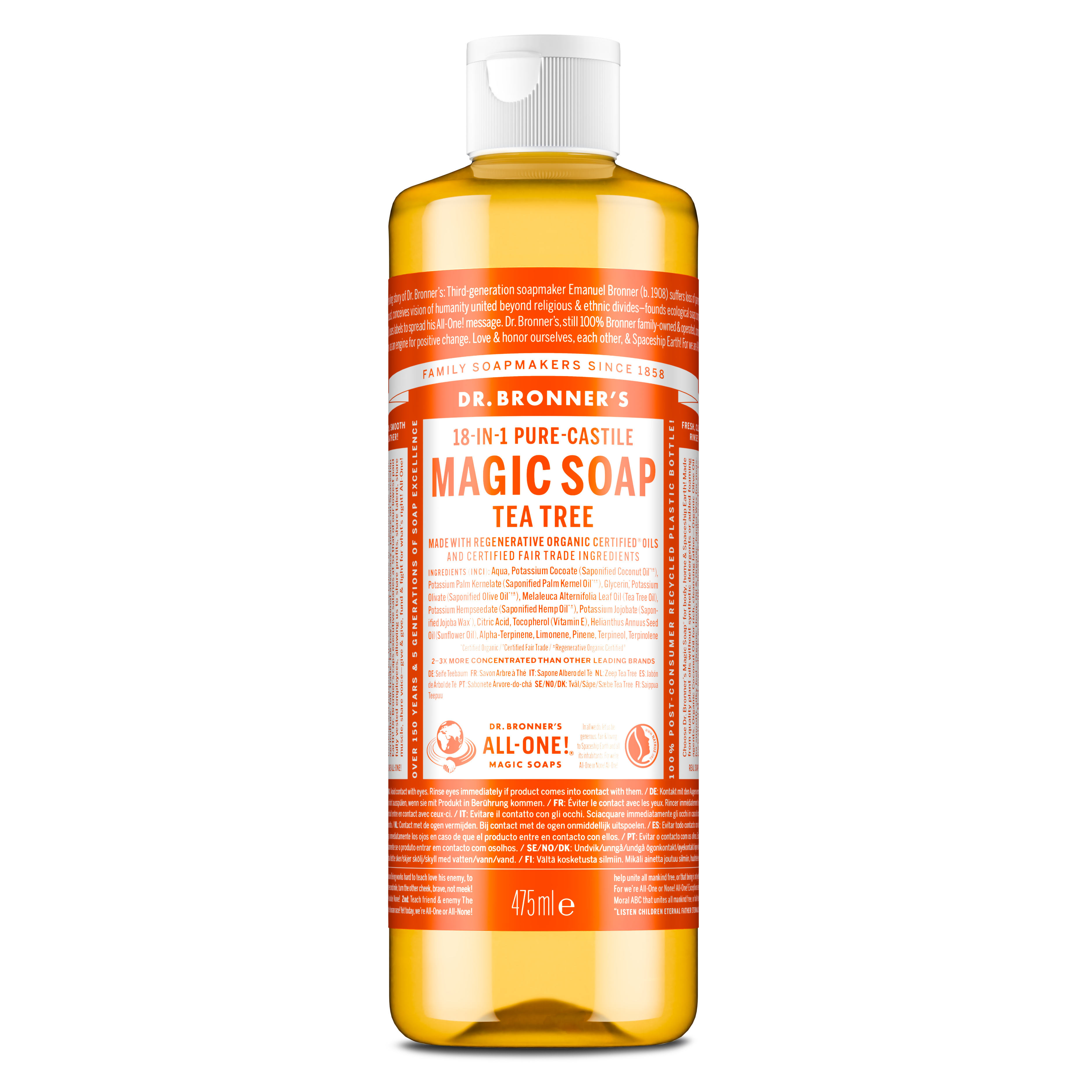 Dr. Bronner's Magic Soap Tea Tree 475 ml