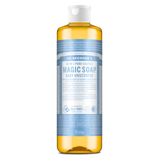 Dr. Bronner's Magic Soap Baby Unscented 475 ml