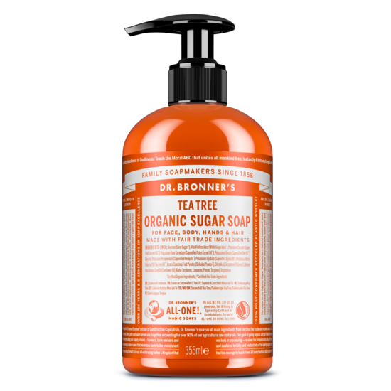 Dr. Bronner's Organic Sugar Soap Tea Tree 355 ml