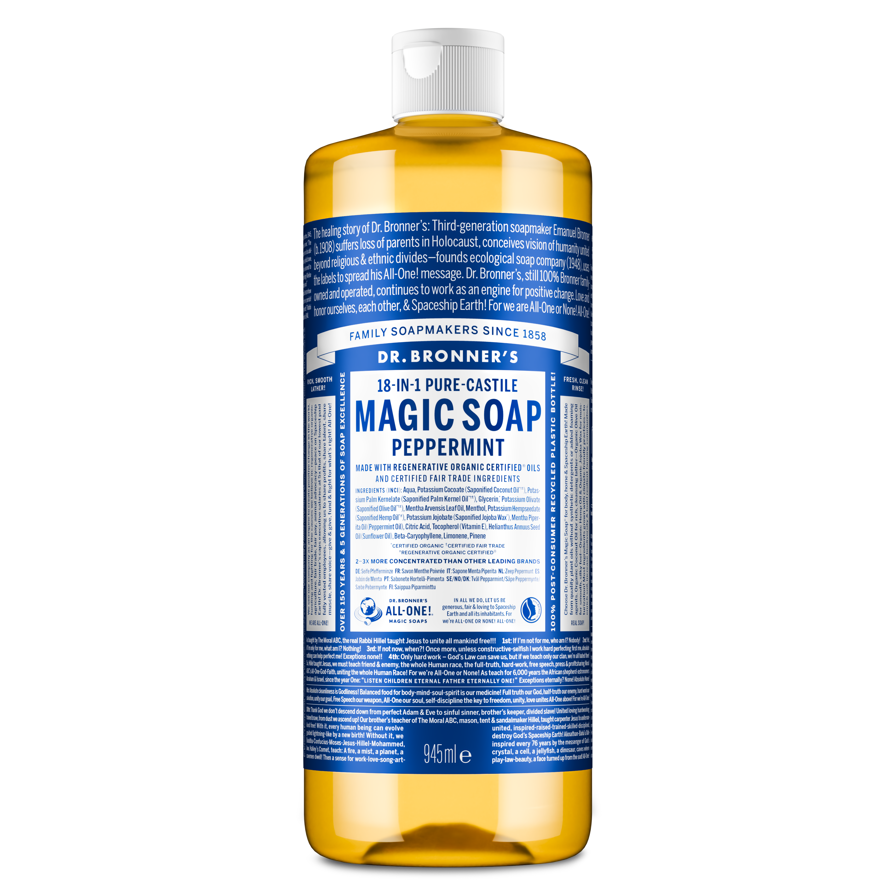 Dr. Bronner's Magic Soap Peppermint 945 ml
