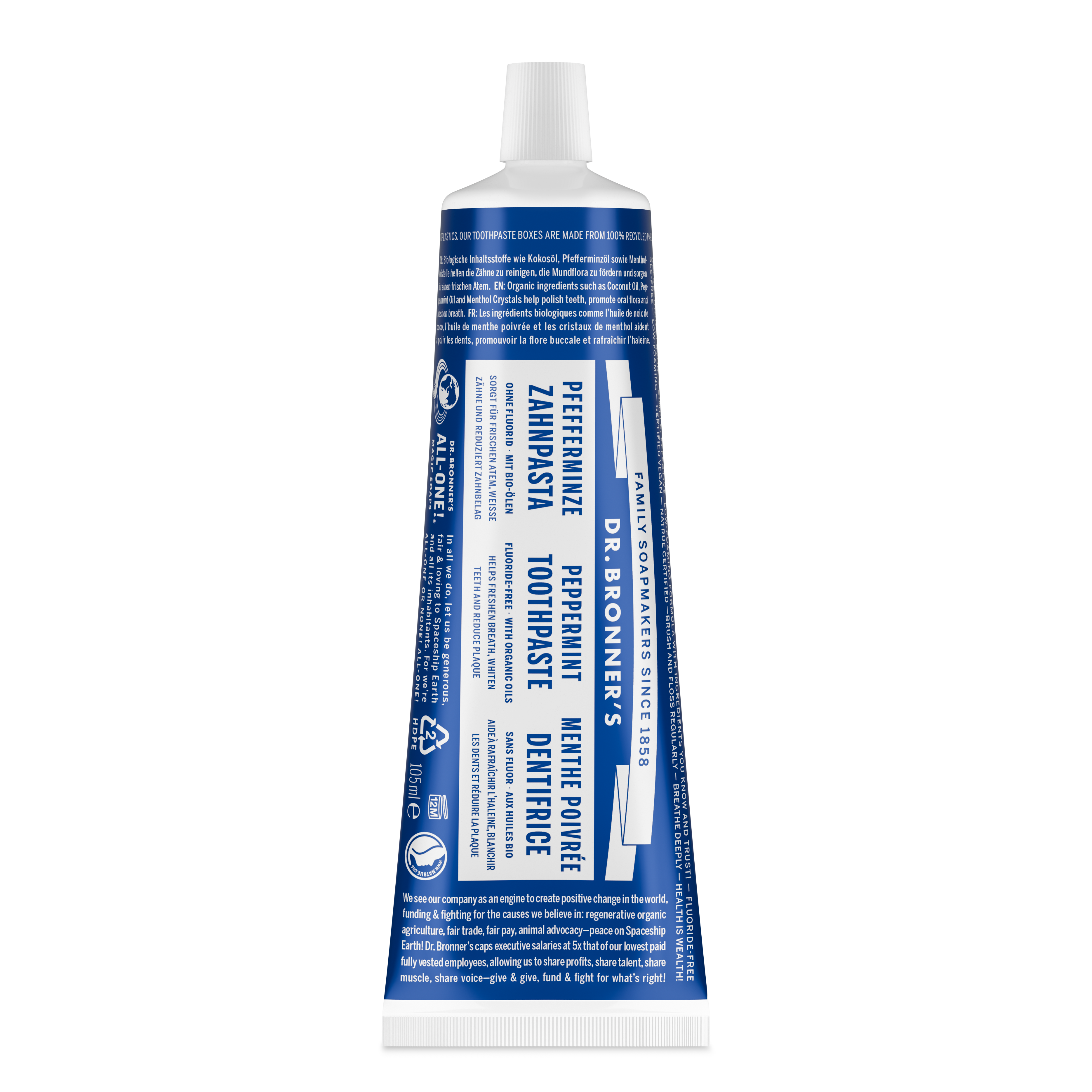 Dr. Bronner's All-One Toothpaste Peppermint 105 ml