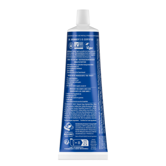 Dr. Bronner's All-One Toothpaste Peppermint 105 ml