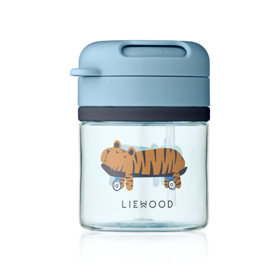 LIEWOOD Pavia Sugrörsmugg Fun/Beach Blue 280 ml