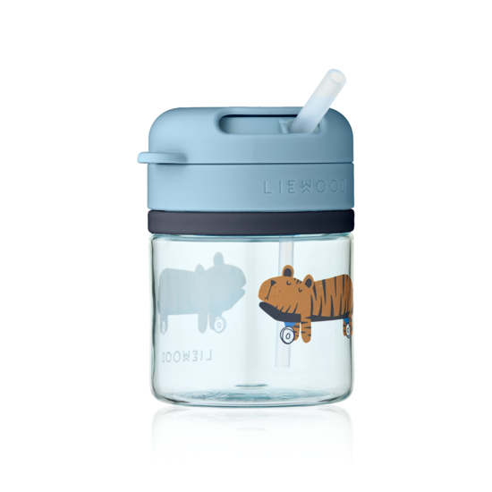 LIEWOOD Pavia Sugrörsmugg Fun/Beach Blue 280 ml