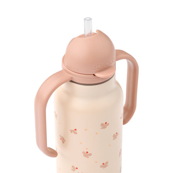 LIEWOOD Kimmie Sugrörsflaska Mini Butterfly/Apple Blossom 250 ml