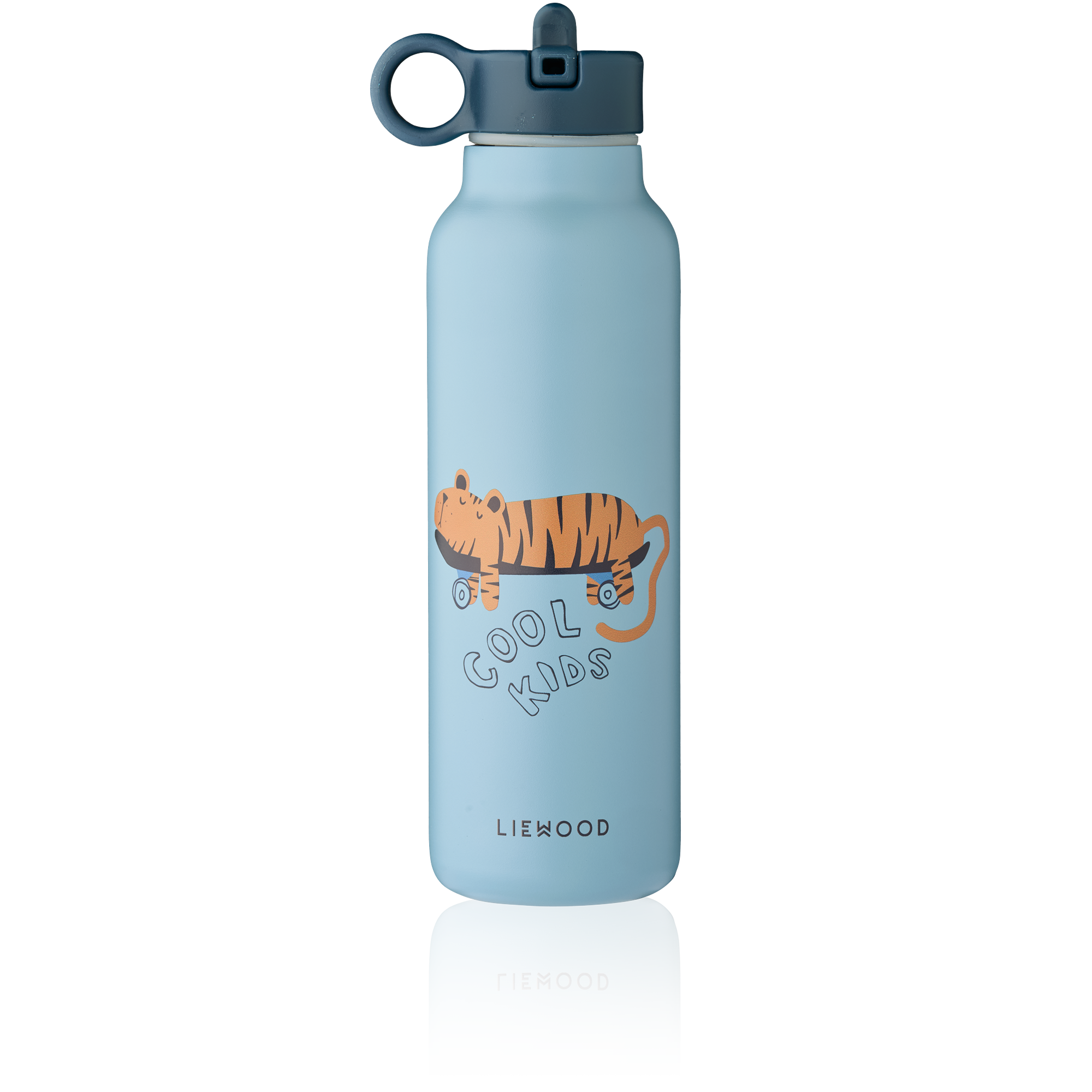 LIEWOOD Falk Vattenflaska Tiger/Beach Blue 500 ml