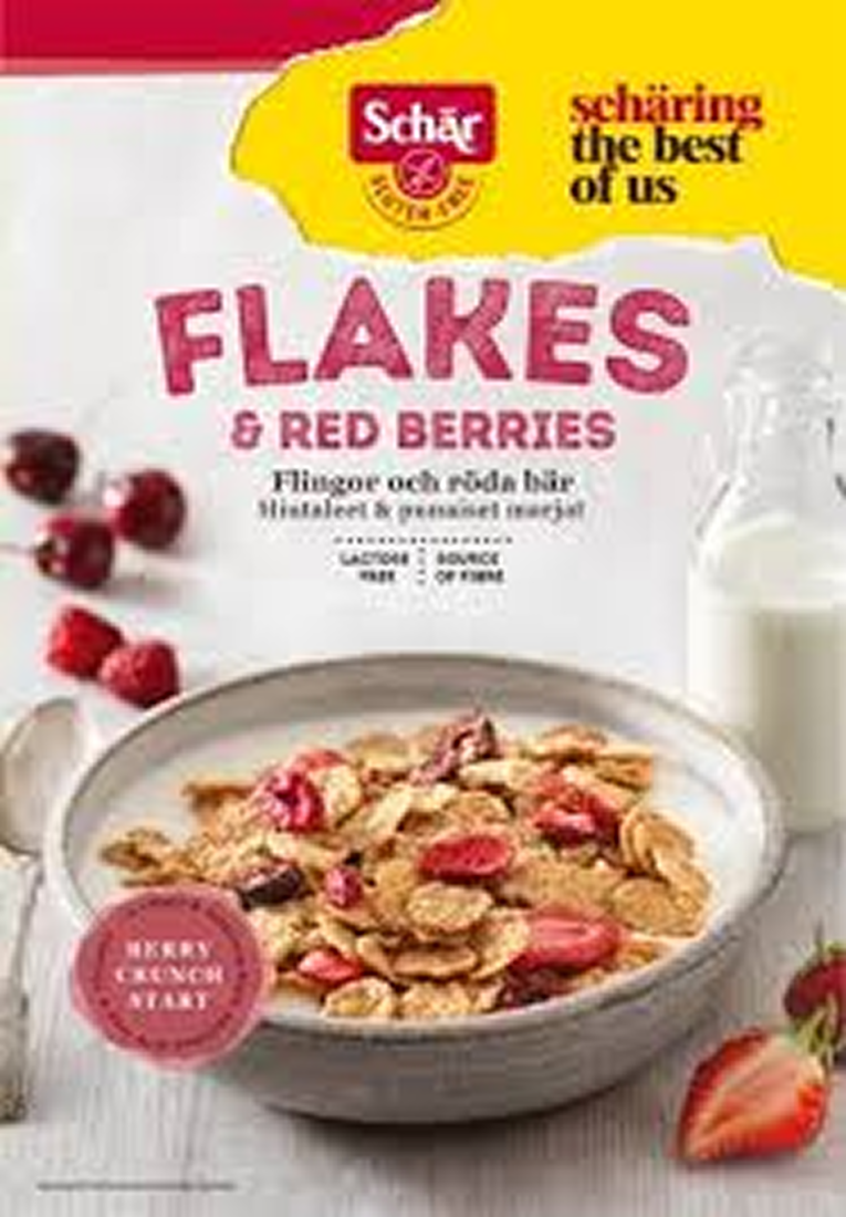 Schär Flakes & Red berries Glutenfri 300 g