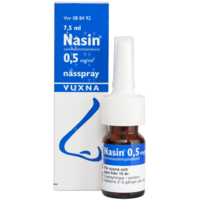 Nasin Nässpray lösning 0,5 mg/ml 7,5 ml