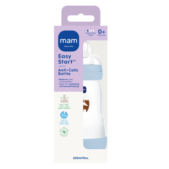 MAM Easy Start Anti-Colic 260 ml Blue 1 st