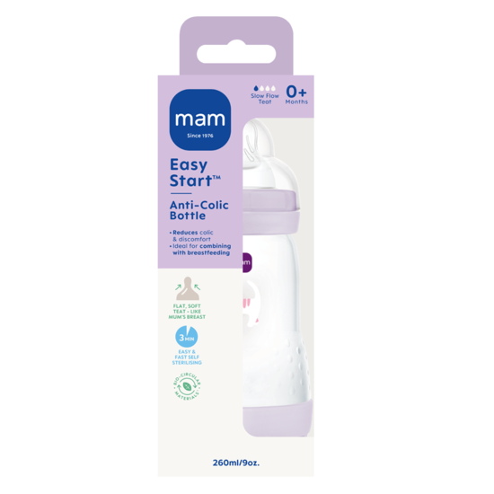 MAM Easy Start Anti-Colic 260 ml Pink 1 st