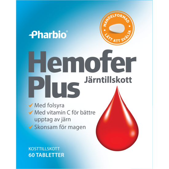 Pharbio Hemofer Plus 60 tabletter
