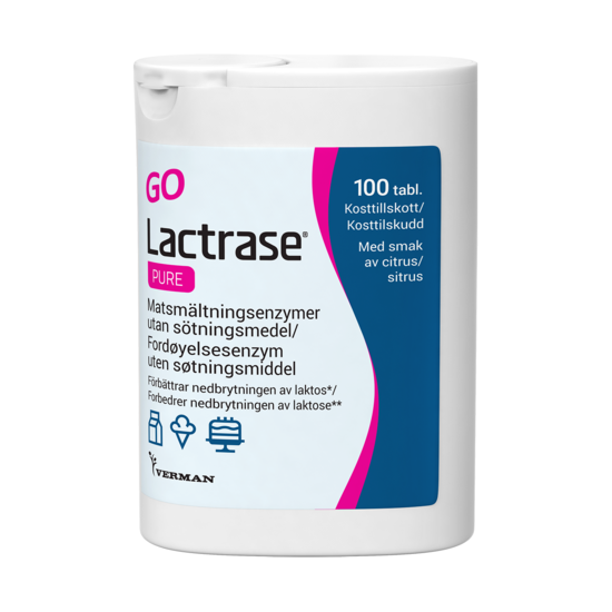 Lactrase Pure 100 tuggtabletter